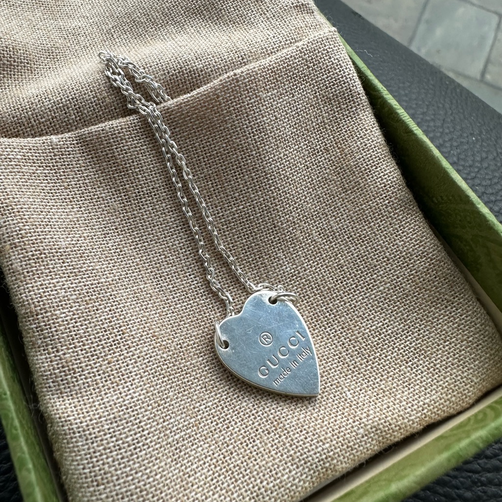 Gucci Trademark Necklace With Heart Pendant